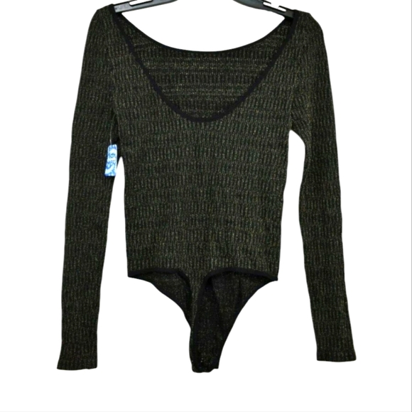 NWT Free People Sprinkled In Gold Bodysuit - Picture 6 of 6